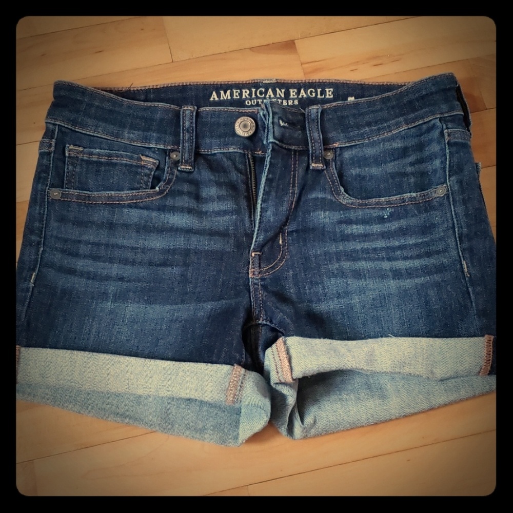 American eagle midi shorts